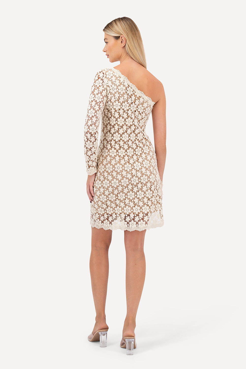KDL.059 • Asymmetrical Lace Mini Dress